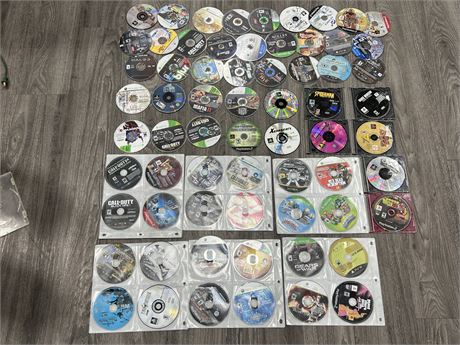 LARGE LOT OF LOOSE VIDEO GAMES - CONDITION VARIES