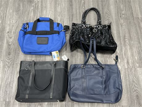 4 NEW OR LIKE NEW HAND BAGS / PURSES