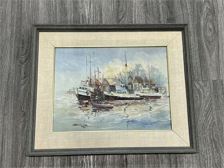 ORIGINAL SIGNED OIL ON CANVAS PAINTING IN FRAME - 22”x18”