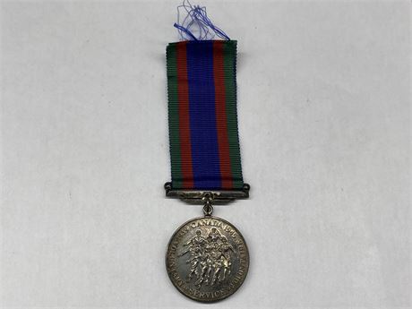 PURE SILVER MILITARY SERVICE MEDAL
