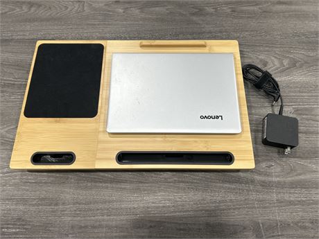 LENOVO LAPTOP W/CHARGER & TRAY