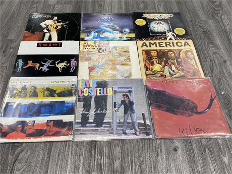 9 MISC RECORDS - MOSTLY SCRATCHED