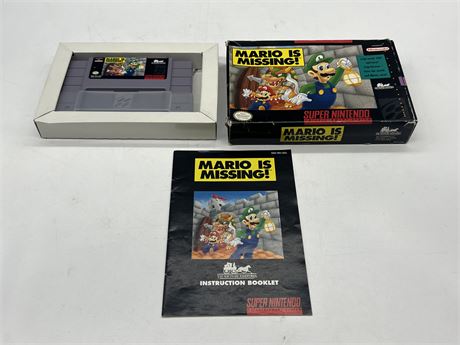 MARIO IS MISSING - SNES COMPLETE