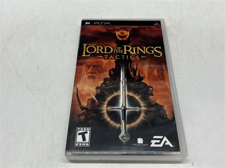 LORD OF THE RINGS TACTICS - PSP - EXCELLENT CONDITION W/INSTRUCTIONS