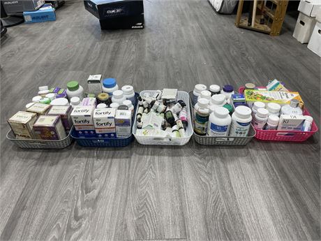 LARGE LOT OF HEALTH PRODUCTS & VITAMINS - (ALL EXPIRED)