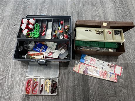 2 TACKLE BOXES W/CONTENTS