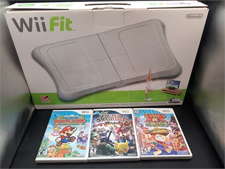 WII FIT BUNDLE AND WII GAMES - VERY GOOD CONDITION