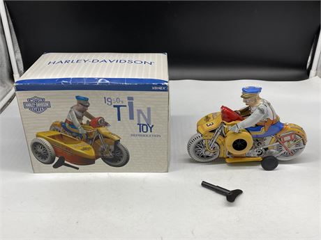 HARLEY DAVIDSON 1950s TIN TOY REPRODUCTION IN BOX (2001)