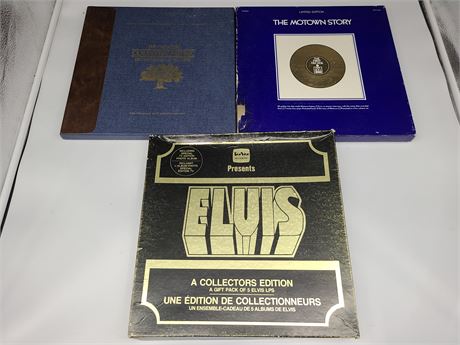 3 BOX SETS OF RECORDS (good condition)