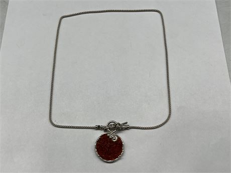 925 STERLING NECKLACE W/ PENDANT