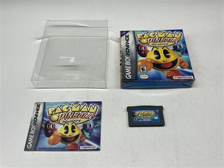 PAC-MAN PINBALL - GAMEBOY ADVANCE COMPLETE W/BOX & MANUAL - EXCELLENT COND.