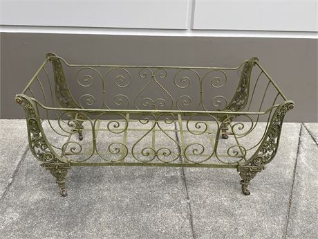 WROUGHT IRON BED / CRADLE (FROM “SERIES OF UNFORTUNATE EVENTS” SERIES)58”x25”x25