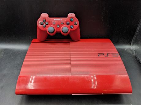 RARE - LIMITED EDITION RED "GOD OF WAR" PS3 SUPER SLIM CONSOLE