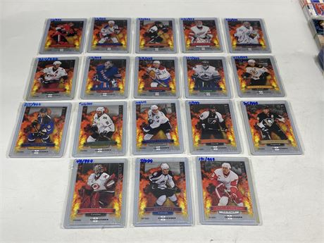 (18) 2008 LIMITED EDITON FLEER HOT COMMODITIES CARDS