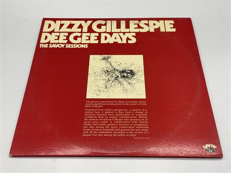 DIZZY GILLESPIE - DEE GEE DAYS 2LP - EXCELLENT (E)