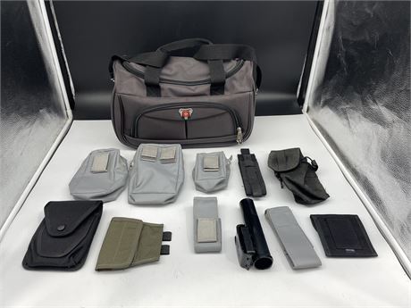 SWISS CARRY BAG W/ MULTIPLE SMALL CASES