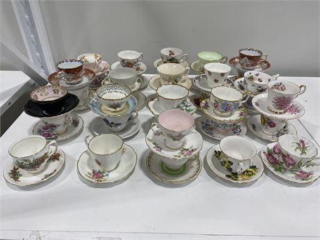 35 SAUCER/CUP SETS (Misc. sets in pictures)