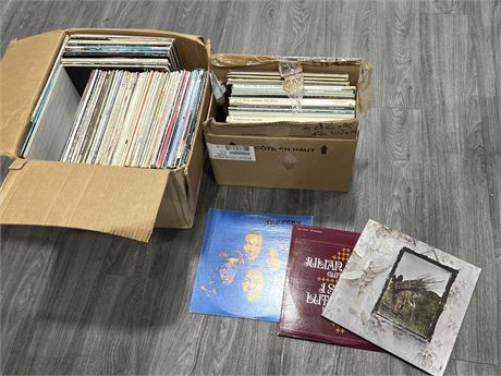 2 BOXES OF RECORDS - CONDITION VARIES