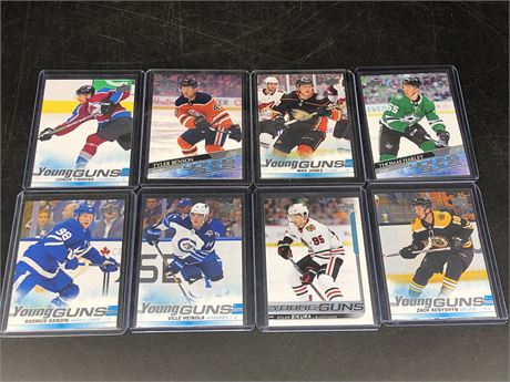 8 MISC NHL YOUNG GUNS CARDS