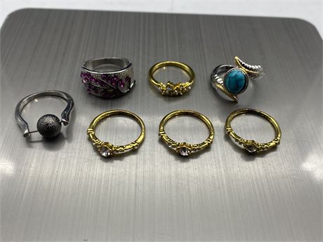 LOT OF DRESS / EVENING RINGS
