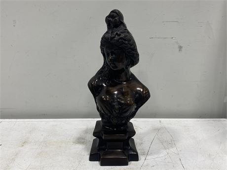 LARGE VICTORIAN STYLE BRONZE BUST - HEAVY (17”)