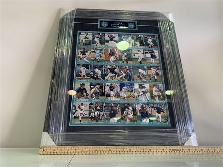 2004 EVERETT AQUASOX SIGNED PLAYER CARDS IN FRAME
