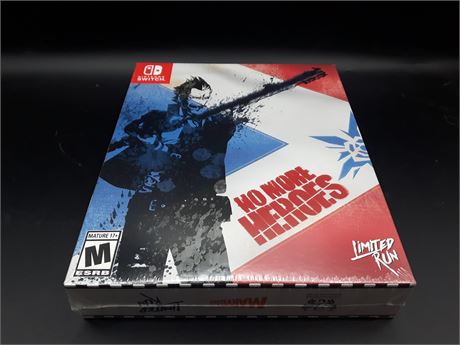 SEALED - NO MORE HEROES- COLLECTORS EDITION  -SWITCH (LIMITED RUN #099)