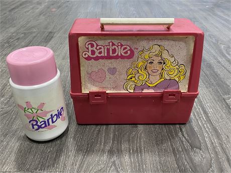 VINTAGE BARBIE LUNCH KIT (8”X9”) + THERMOS