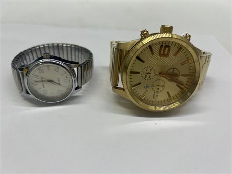 2 MENS WATCHES - DIESEL & EXACT TIME