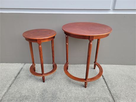 2 NESTING TABLES (26"&11.5" tall)