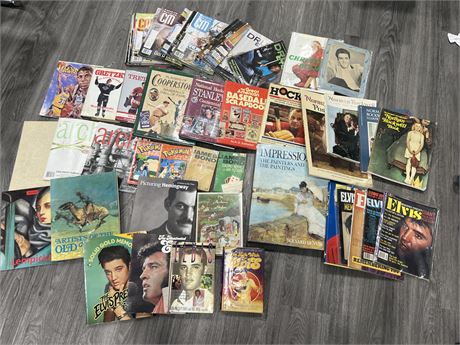 LOT OF MISC BOOKS / MAGS