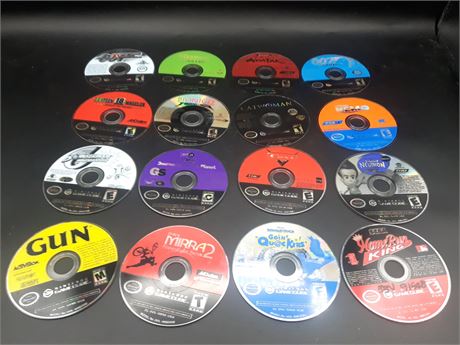 COLLECTION OF GAMECUBE GAMES - DISC ONLY