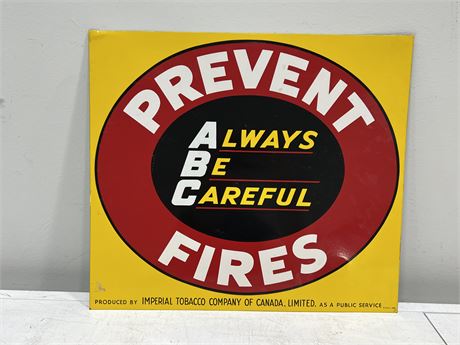 1958 IMPERIAL TOBACCO TIN SIGN (17”x15”)