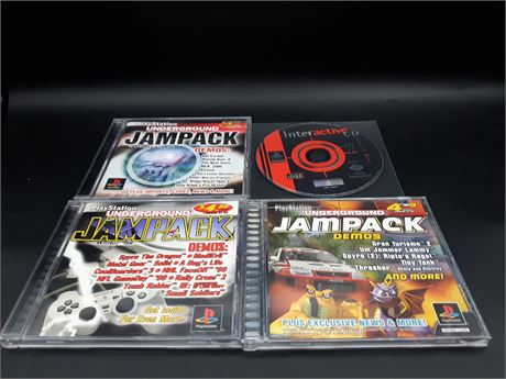 COLLECTION OF JAMPACK DEMO GAMES - PLAYSTATION ONE