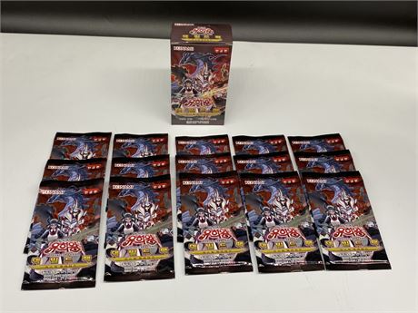 BOX OF 15 UNOPENED YU-GI-OH CARD PACKS