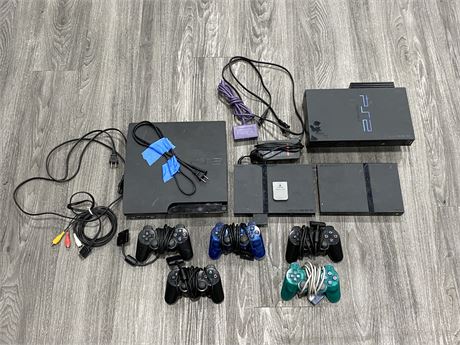 PS3/PS2 CONSOLES & ACCESSORIES (UNTESTED, AS IS)