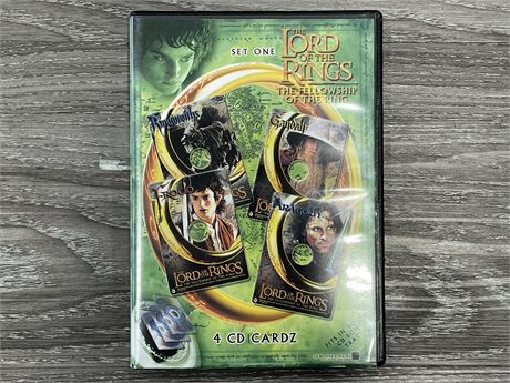 LORD OF THE RINGS COLLECTIBLE CD CARD SET