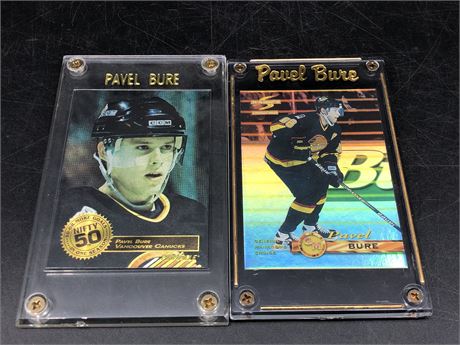2 PAVEL BURE LIMITED EDITION CARDS