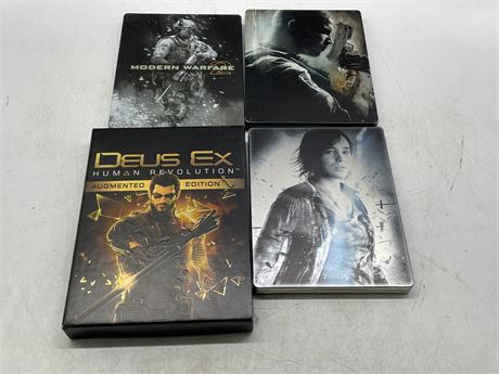 4 PS3 SPECIAL EDITIONS / STEELBOOKS