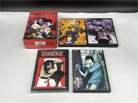 LOT OF JAPANESE DVDS - ONE SEALED