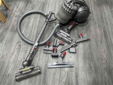 DYSON DC78 VACUUM WITH ASSORTED DYSON ATTACHMENTS