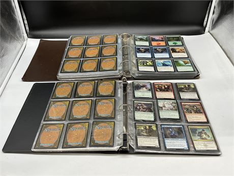 2 BINDERS OF MAGIC THE GATHERING CARDS