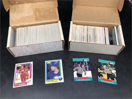 2 BOXES OF HOCKEY CARDS (Including 1990 complete prose)