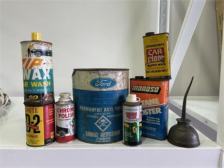 VINTAGE AUTO PRODUCTS/TINS
