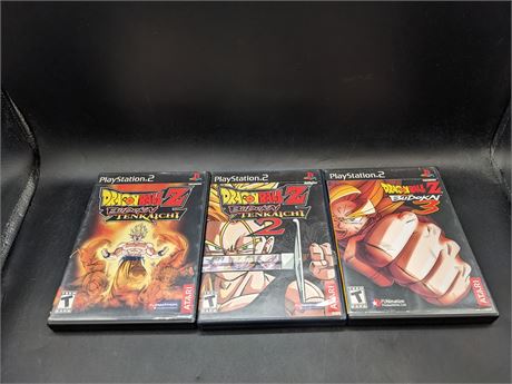 COLLECTION OF DRAGONBALL Z GAMES - VERY GOOD CONDITION - PS2