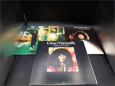 3 GINO VANNELLI ALBUMS - EXCELLENT CONDITION (E) - VINYL