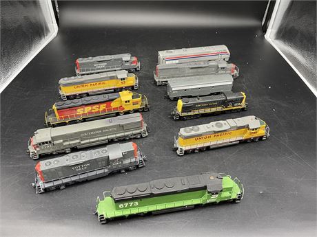 11 TRAIN PIECES (SOME HEAVY)