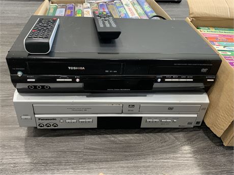 2 VCRS W/CHILDREN'S VHS MOVIES