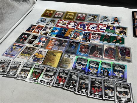 LOT OF MISC CARDS - MOSTLY NHL - INCLUDES SOME ROOKIES & CUP WINNERS CARDS