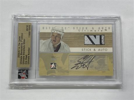 2006/07 ITG ERIC STAAL STICK / AUTO CARD #48/50